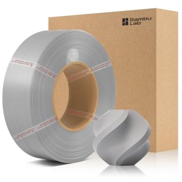 Imagem de 3DTOOLS Bambu 1,75 mm PETG HF refil filamento de alta velocidade e fácil impressão ecológica com RFID para Bambu Lab A1, A1MINI, X1, P1 AMS 1KG +/- 0,03 mm (sem carretel) Cinza 33101