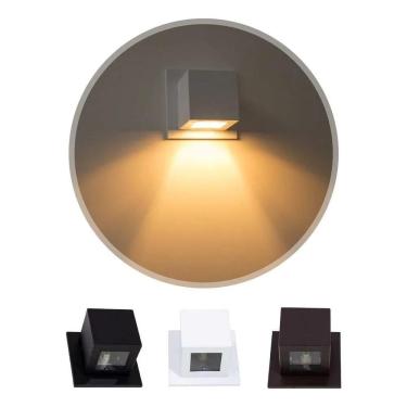 Imagem de 2X Arandela Box Cubo Pequena 1 Facho Parede Muro St1319 Estr