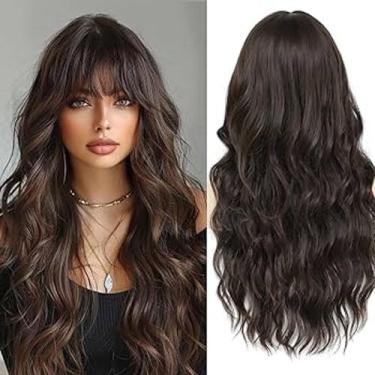 Imagem de Peruca wig premium americana ondulada 60cm franjinha natural - JUPERUC