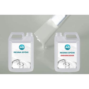 Imagem de Resina Epóxi 1Kg + Cor Sólida Branco Papiro Ral9018 Ag Alta