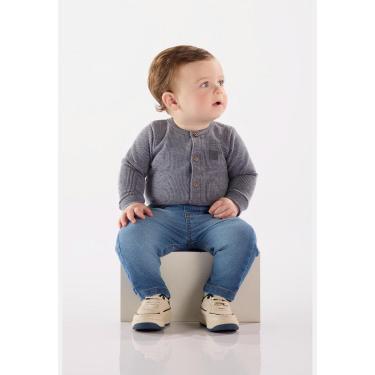Imagem de Calça Infantil em Jeans Moletom com Elastano Up Baby-Masculino