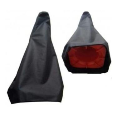 Imagem de 10 Capa De Cone Sinalização Nylon 75 Cm C/cordão Impermeavel - plastco