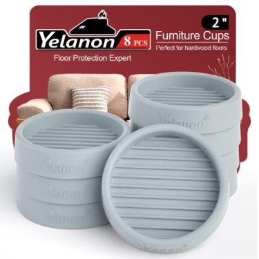 Imagem de Porta-copos para móveis Yelanon, 8 peças, 5 cm, redondos, antiderrapan