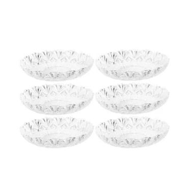 Imagem de Jogo de Petisqueira em Vidro 6 Peças Vidro Cristal 12,5cm