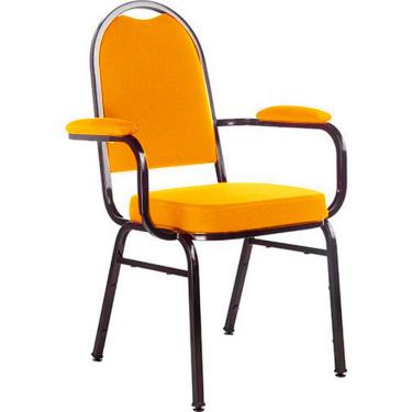 Imagem de Cadeira com braços para Auditórios Linha Hotel Laranja