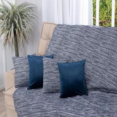 Imagem de Manta Xale Jacquard Protetor Para Sofá E Cama Tecido Grosso Resistente