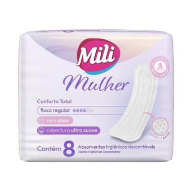 Imagem de Absorvente Mili Mulher Conforto Total sem Abas - Embalagem com 8 Unida