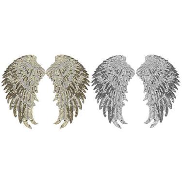 Imagem de Acouto 2 Pares de Remendos de Lantejoulas Elegantes para Decoração de Roupas DIY | para Vestidos, Saias e Acessórios de Moda