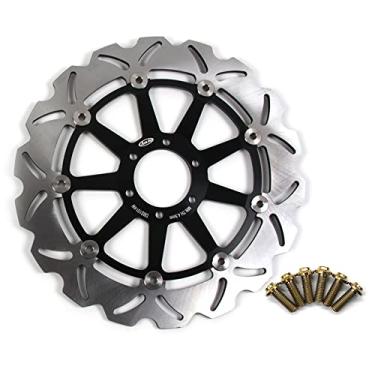 Imagem de Arashi Rotor de disco de freio dianteiro com parafusos de montagem para Yamaha TDR125 89-01, TZR125 89-92, FZX250 ZEAL, TZR250 89-92, SRX400 91, SZR660 95-01, acessórios de substituição de motocicleta