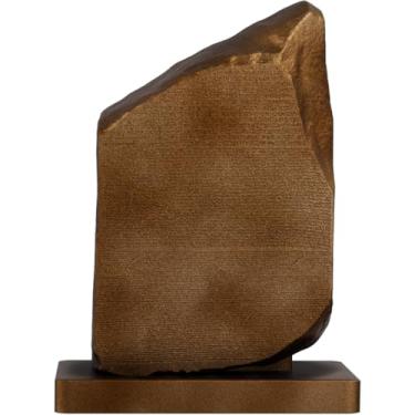 Imagem de Estátua Escultura Pedra de Roseta - Rosetta Stone (Cor Cobre Antigo)