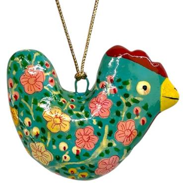 Imagem de Enfeite de galo - decoração de árvore de Natal de galinha pintada