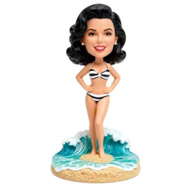 Imagem de Bobblehead personalizado feito à mão da sua foto - perfeito para mesa e painel de carro, lembranças exclusivas de caminhada