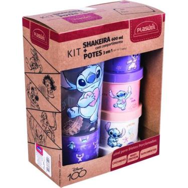 Imagem de Kit Shakeira + Potes 3 em 1 Stitch Plasútil