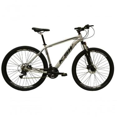 Imagem de Bicicleta Aro 29 Ksw Xlt Alumínio 24v Câmbios Shimano Garfo Com Trava No Ombro - Prata Tam.21
