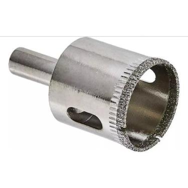 Imagem de Serra Copo Broca Diamantada 25Mm Artesanato Vidro Espelho Mármore Azul