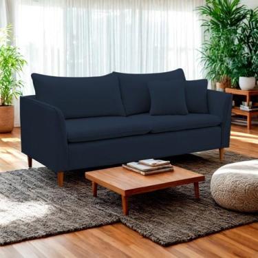 Imagem de Sofá 2 Lugares Retrô 184cm Veludo Kassia - Lansof Brasil