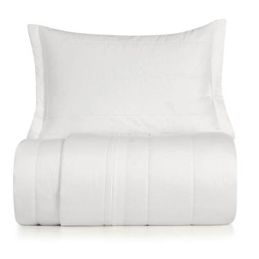 Imagem de Jogo de Colcha Solteiro 2 Peças Altenburg Algodão Lux 200 Fios  Branco