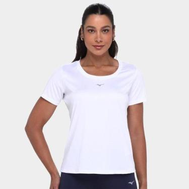 Imagem de Camiseta Mizuno Run Spark 2 Feminina, Branco, M