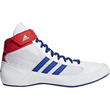 Imagem de adidas Tênis de luta livre HVC juvenil, Branco, 45