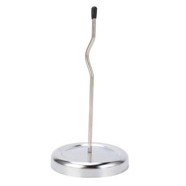 Imagem de Suporte de recibo, suporte de haste curvada de aço inoxidável de 14,7 cm com base estável e lâmina segura para empresas, cozinha, escritório, garfo de notas, esfaqueador de bilhetes de memorando