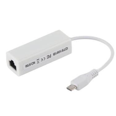 Imagem de Adaptador de placa de rede micro USB para porta Ethernet RJ45 para placa-mãe Raspberry Pi Zero 1.3/W