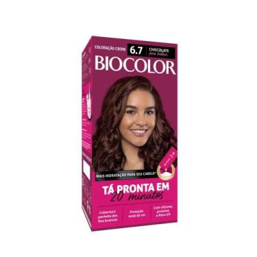 Imagem de Mini Kit Tintura Creme Biocolor Chocolate 6.7