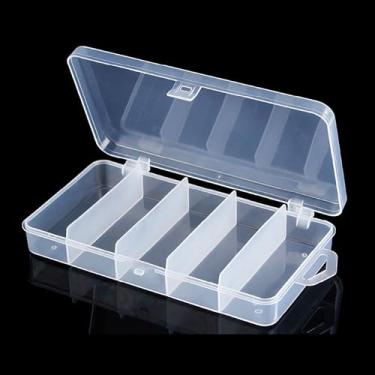 Imagem de Caixa organizadora transparente para garfo de frutas, caixa de armazenamento de plástico para garfo de frutas, caixa de exibição