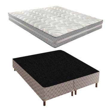 Imagem de Cama Box Queen com Colchão D33 Quality Duoface 26x158x198cm e Base Gal