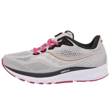 Imagem de Saucony Tênis de corrida feminino Ride 14, Neblina/cereja, 11.5 Wide