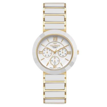 Imagem de Relógio Technos Feminino Ceramic Sapphire Dourado - 6p29amk-1b