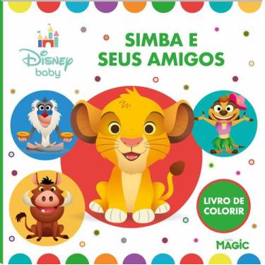 Imagem de Livro - Simba e seus amigos - Para colorir