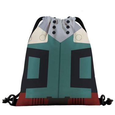 Imagem de Mochila com cordão My Heros Academias Anime 39x32cm