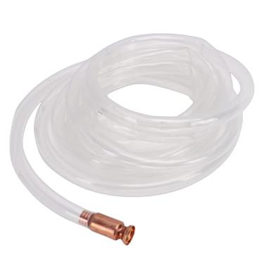 Imagem de Fafeicy Bomba de Mangueira de Sifão, Mangueira de Transferência de água de Gás PE de 5m 18mm Com Conector de Cobre, para Drenagem de Abastecimento de Emergência de Entrega de água de