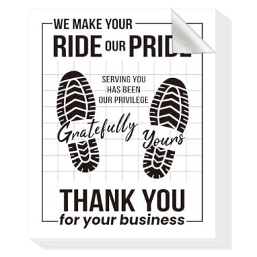 Imagem de ToBeAce 150 tapetes de papel para carros 43 x 57 cm, tapetes descartáveis para detalhes de carros, protetores de piso automotivos impermeáveis para suprimentos de concessionária, branco grande