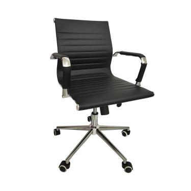 Imagem de Cadeira De Escritório Office Esteirinha Baixa Rivatti Preto