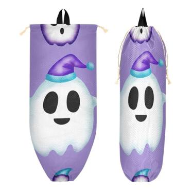 Imagem de xigua Suporte de plástico para saco de plástico de desenho animado com cordão 1 pacote, organizador de sacolas de supermercado reutilizável para bolsas, meias, roupas íntimas e gravatas