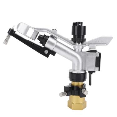 Imagem de AUNMAS Pistolas Pulverizadoras Rotativas Automáticas, Aspersor de Irrigação de Grande área Em Liga de Zinco para Pomar Agrícola e Jardim Com Design de Impacto Ajustável