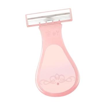 Imagem de ChuYiElegance Aparador Manual Feminino, Ferramenta de Beleza Portátil, Aparador de Pelos Corporais, Dispositivo para Remoção de Pelos Axilas, Ideal para Viagens, Rosa, Tamanho real