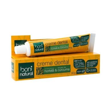 Imagem de Creme Dental Hortelã e Curcuma Boni Natural 90g