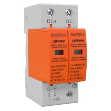 Imagem de Dps Dispositivo Protecao Contra Surtos 45ka 2 Polos 1000VDC - EXATRON