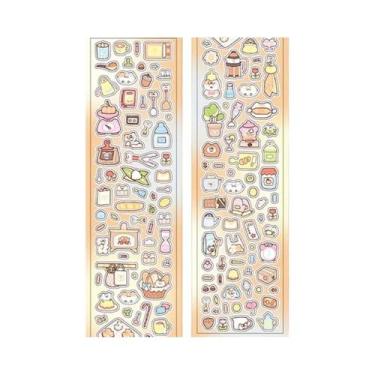 Imagem de Fita Adesiva Recortada Em Estilo Cartoon Guca 4 Estilos 1 Rolo DIY Álb