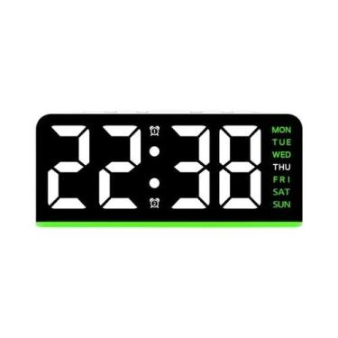 Imagem de Despertador Digital LED Com Duplo Alarme, Exibição De Data, Função Son