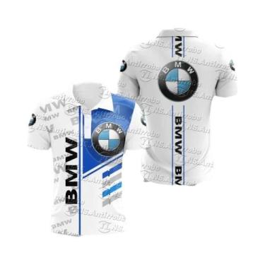 Imagem de Camisas Polo Leves De Manga Curta Com Gola Reversível E Logo BMW Impre
