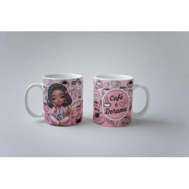 Imagem de Caneca Eu Amo Dorama Café E Dorama Dorameira Porcelana 325ml (MOD01)