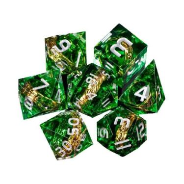 Imagem de Conjunto De Dados Poliédricos De Resina Vermelha Senhor Dos Anéis Anel