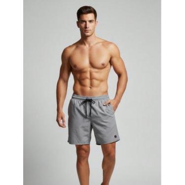 Imagem de Bermuda Masculina Tactel Premium com Elástico e Cordão - Sem marca, Ci