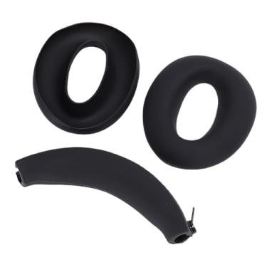 Imagem de Fabater Almofada para Fones de Ouvido WH-XB910N e Capa para Faixa de Cabeça, Proteção Durável para Uso Prolongado, Preto, 3 Peças, para Entusiastas de Fones de Ouvido