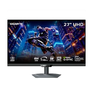 Imagem de GIGABYTE - M27UP - Monitor de jogos SS IPS de 27 polegadas - UHD 3840 x 2160-160 Hz - 1 ms GTG - AMD FreeSync Premium, compatível com G-SYNC - Modo duplo - Tipo C KVM - HDMI, DP, Tipo-C - Altura e