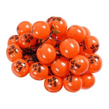 Imagem de IEUDNS Luminária pendente em formato de caqui, criativa e festiva, ideal para decoração de festas, jardins, áreas externas e internas, de pátios, 3 Metros, 20 Leds