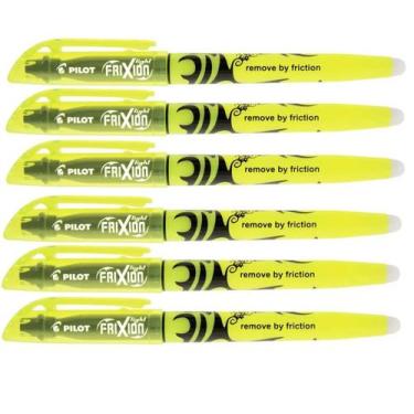 Imagem de Marcador de Texto Apagável Pilot Frixion Light - Amarelo x 6 unidades